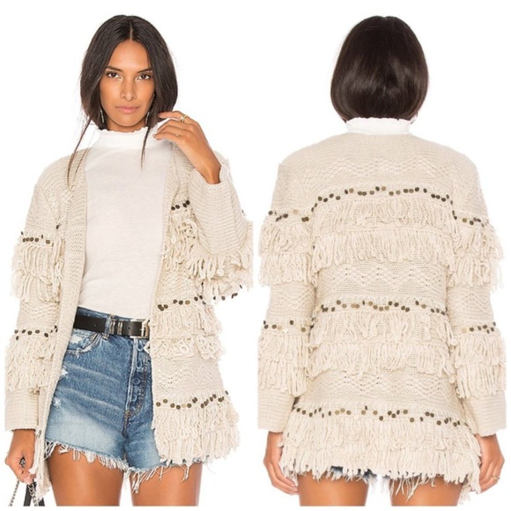 JEN'S PIRATE BOOTY MOROCCAN SHAG SWEATER COAT